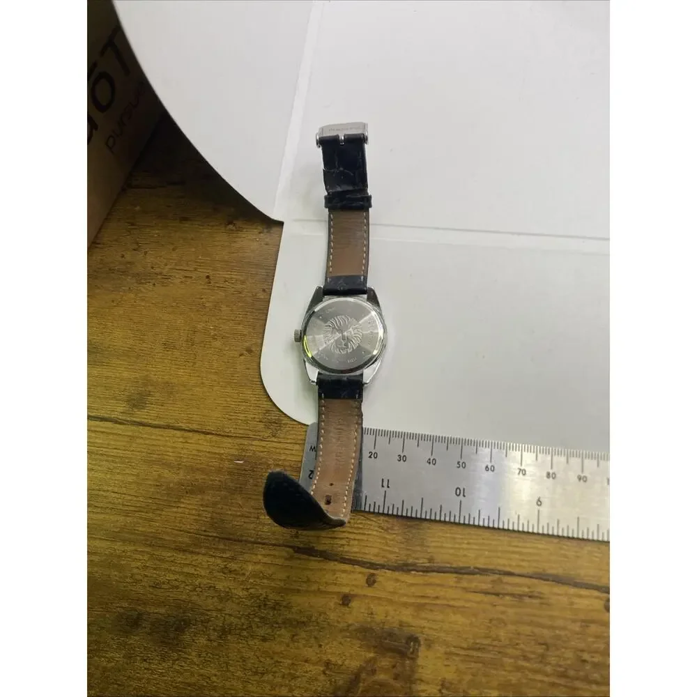 Anne Klein Womens Silver Black Band Watch New Battery